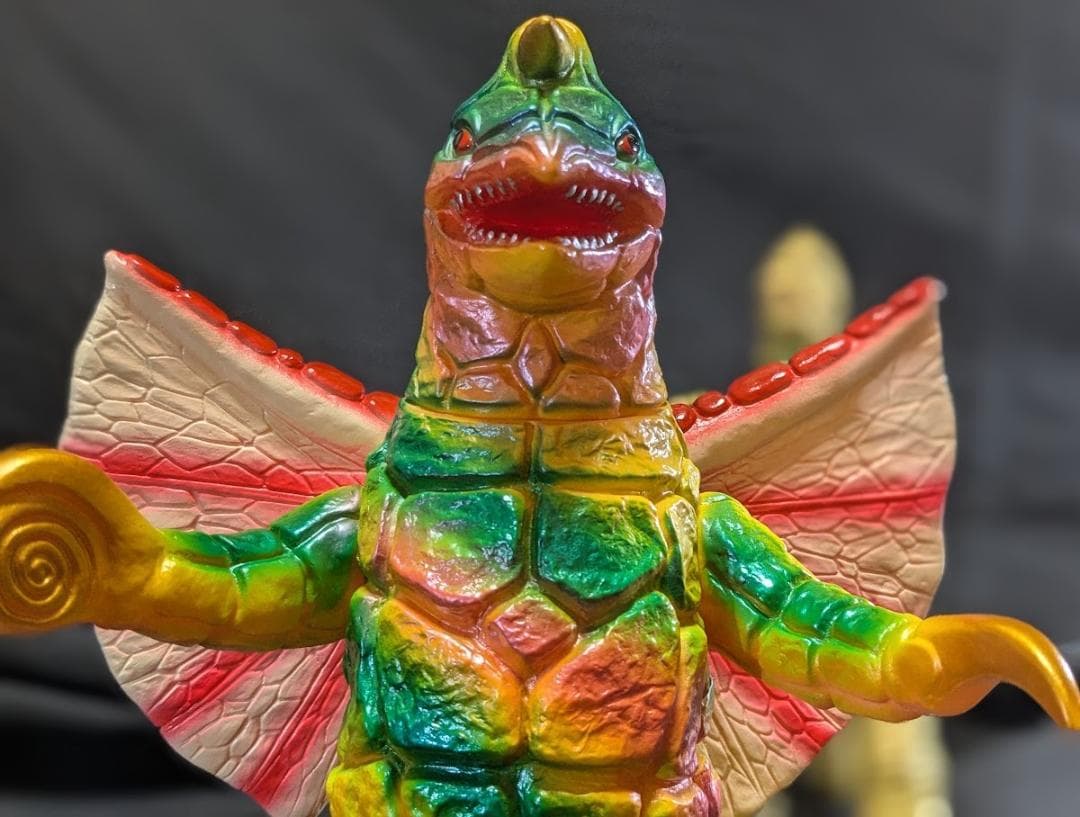 レッドキング＆ドラコ羽付（ブルマァク復刻）ソフビフィギュア２体セット