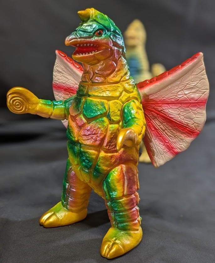 レッドキング＆ドラコ羽付（ブルマァク復刻）ソフビフィギュア２体セット