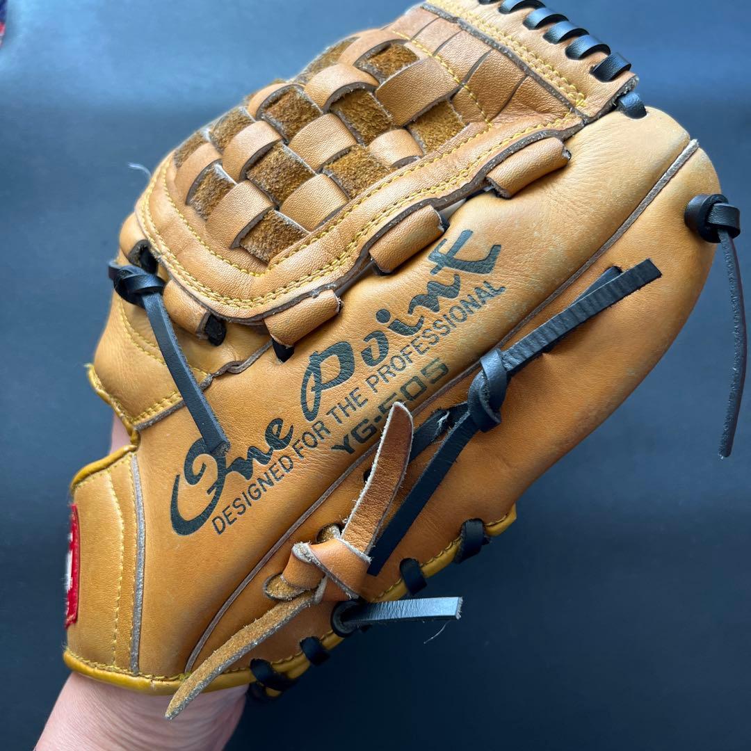 SSK 軟式野球グローブ 全紐交換、グリスアップ済み ヴィンテージ