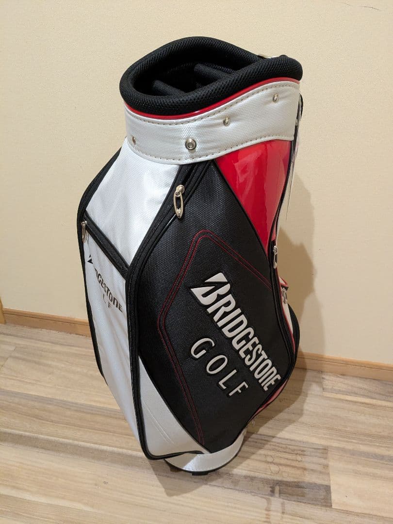 BRIDGESTONE GOLF キャディバッグ 白黒赤