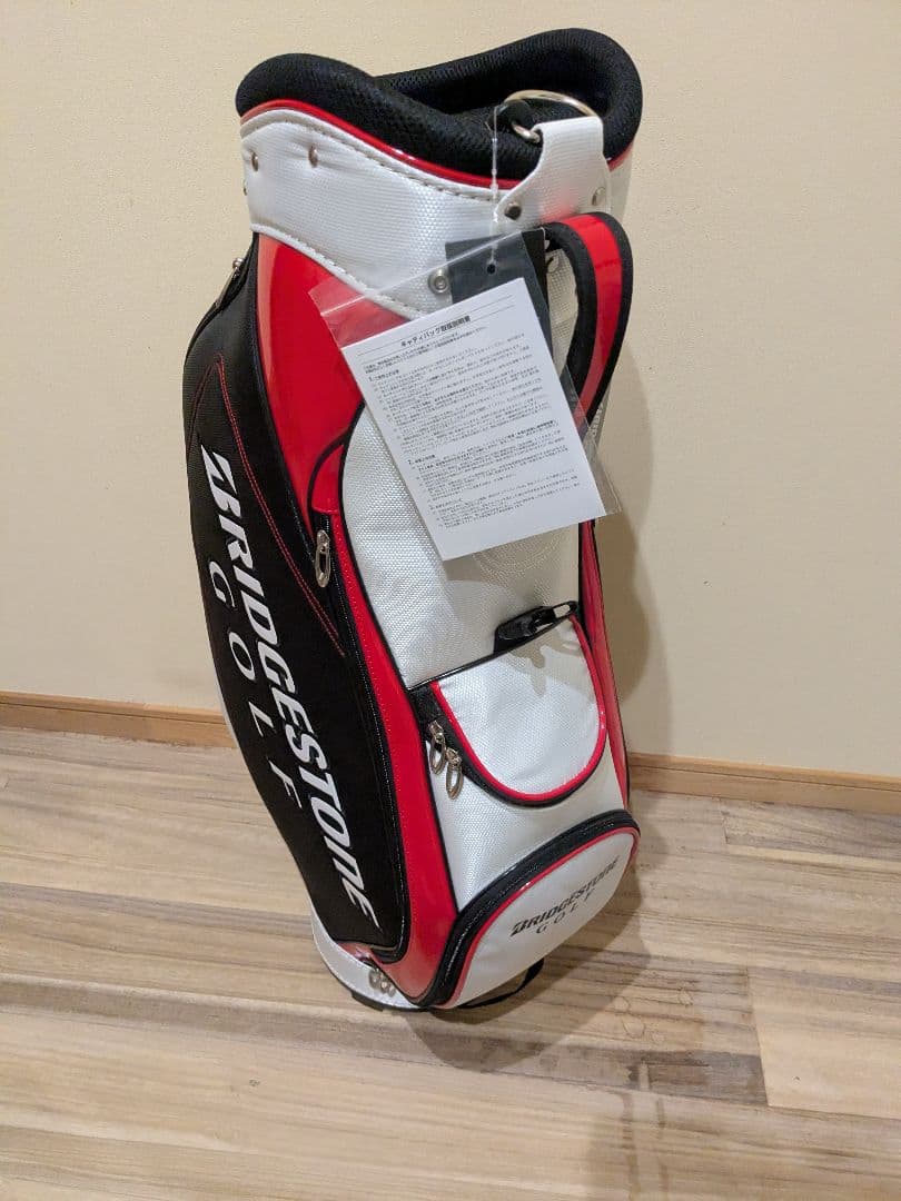 BRIDGESTONE GOLF キャディバッグ 白黒赤