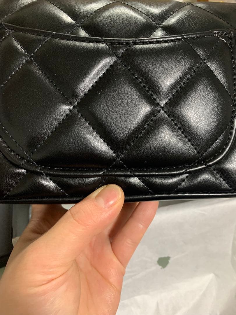 CHANEL ブラック バッグ キルティング