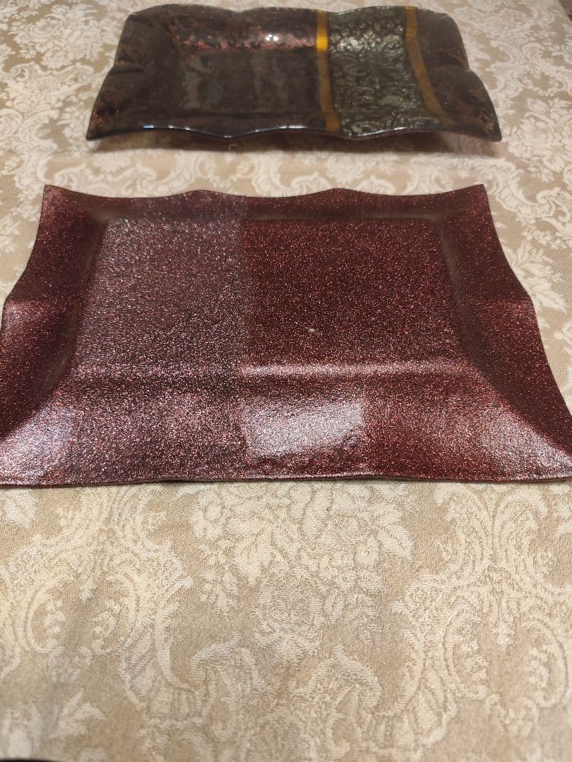 ガラス皿　ガラス細工　海外製品