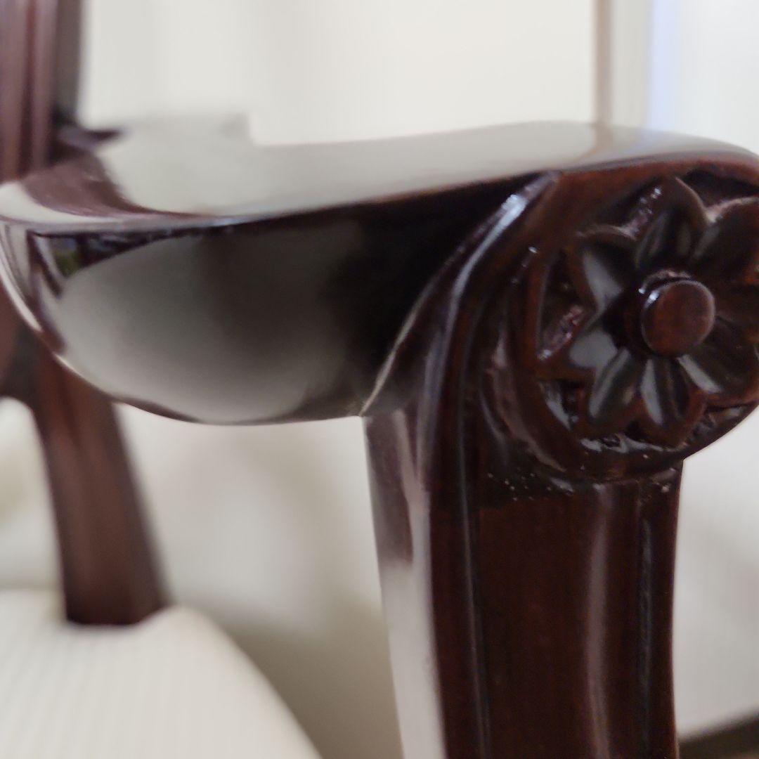 ダークブラウン アンティークチェア
