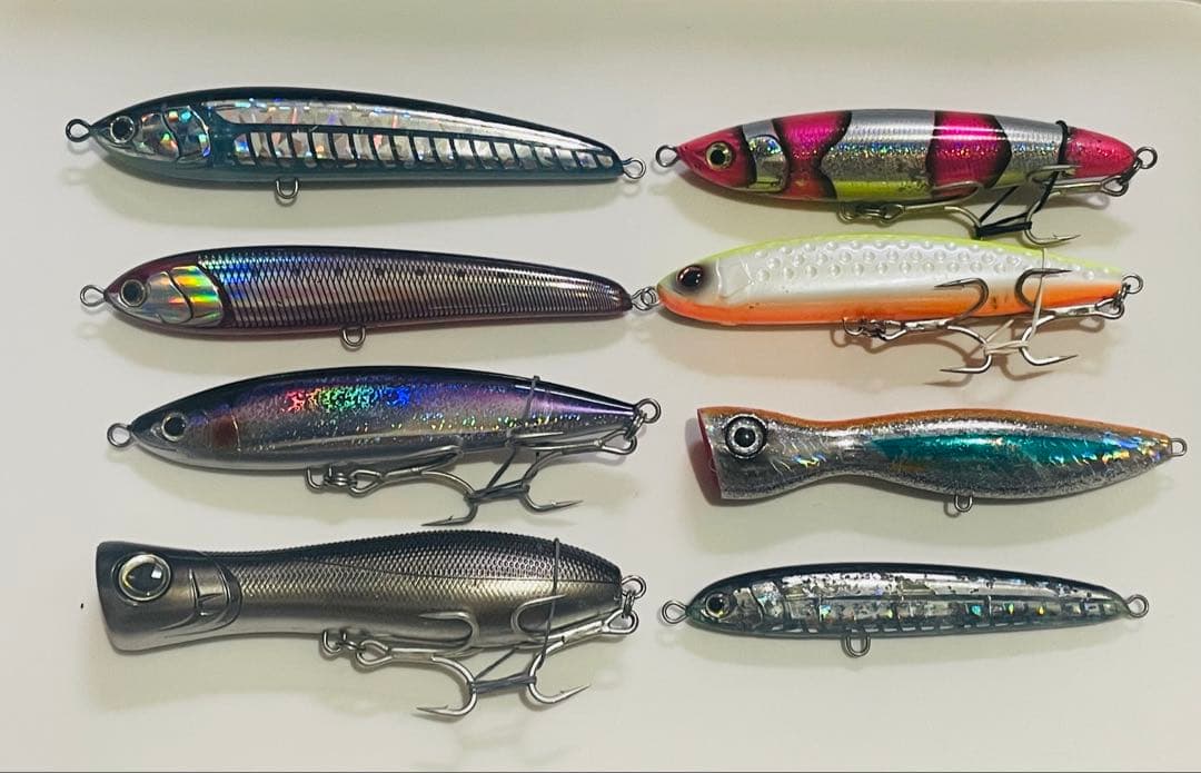 青物ルアー16本セット(ダイビングペンシル、ポッパー、ウッドルアー)