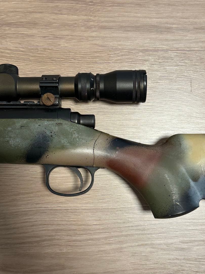 迷彩スナイパーライフル VSR-10 シモンソン製 スコープ＆サイレンサー付き