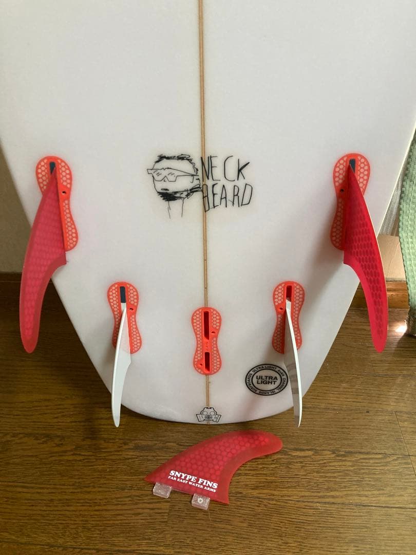 ネックベアード5.9スナイプフィン、クアッドフィン付き