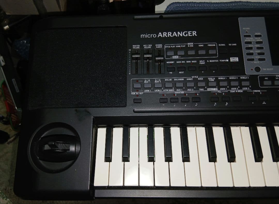 KORG microARRANGER　61鍵 シンセサイザー　電源・SW・ペタル