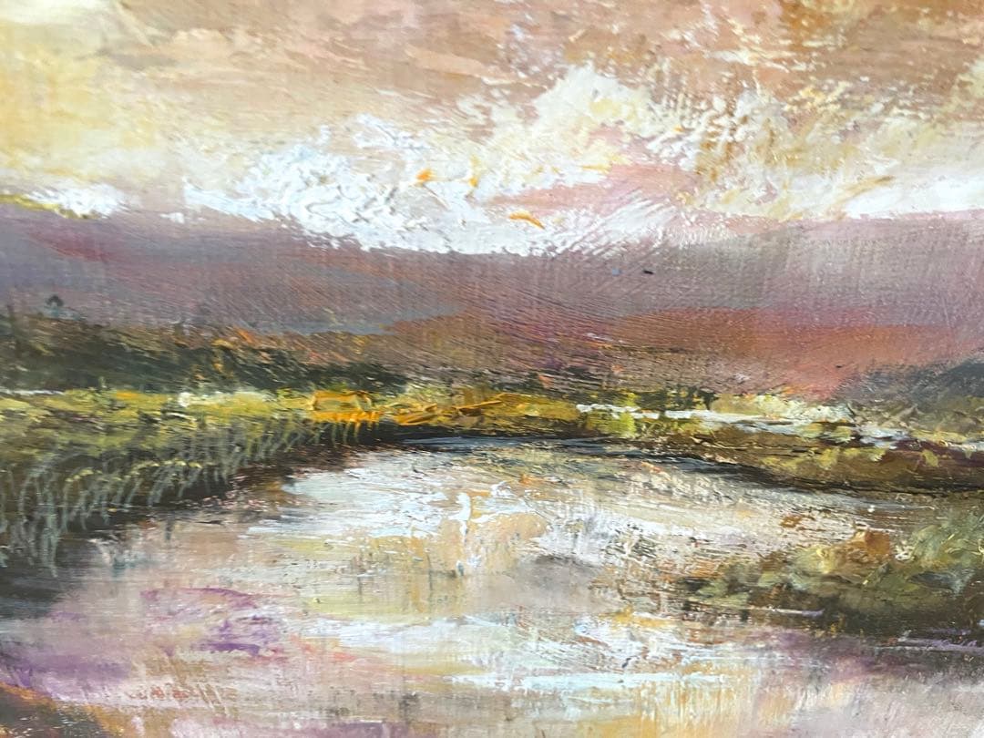 アクリル画 F20 風景画