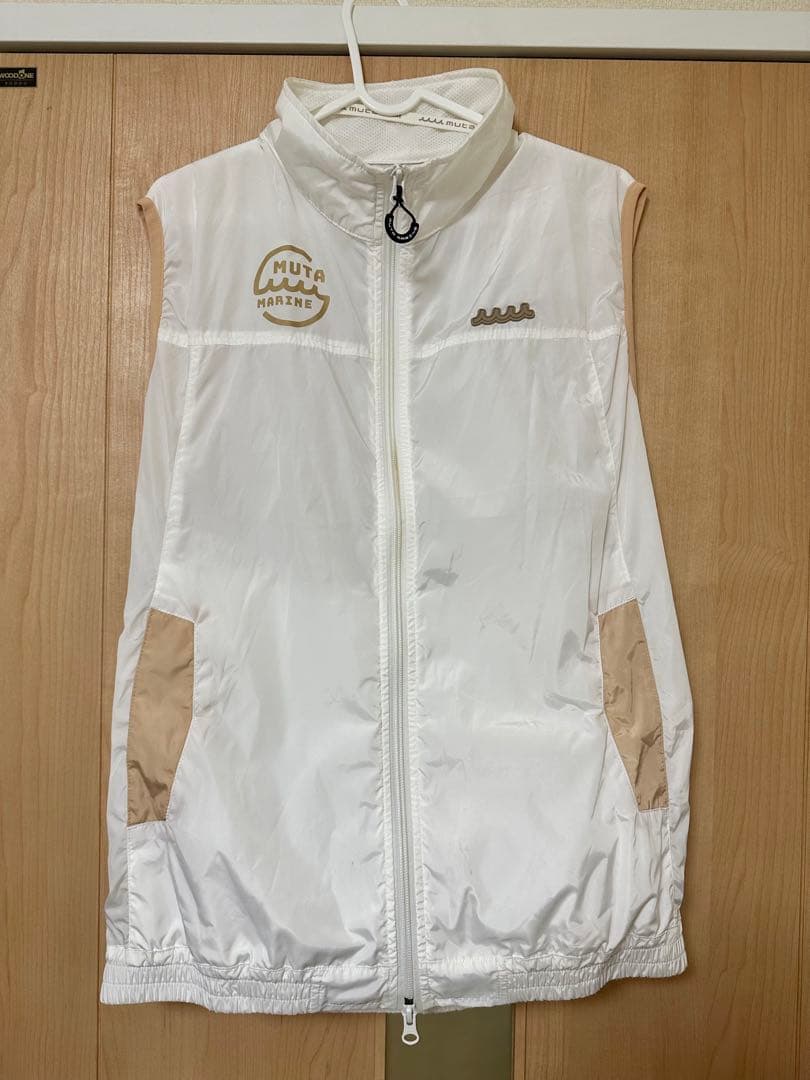 MUTU MARINE 空調　ファン付きベスト ホワイト✖️ベージュ