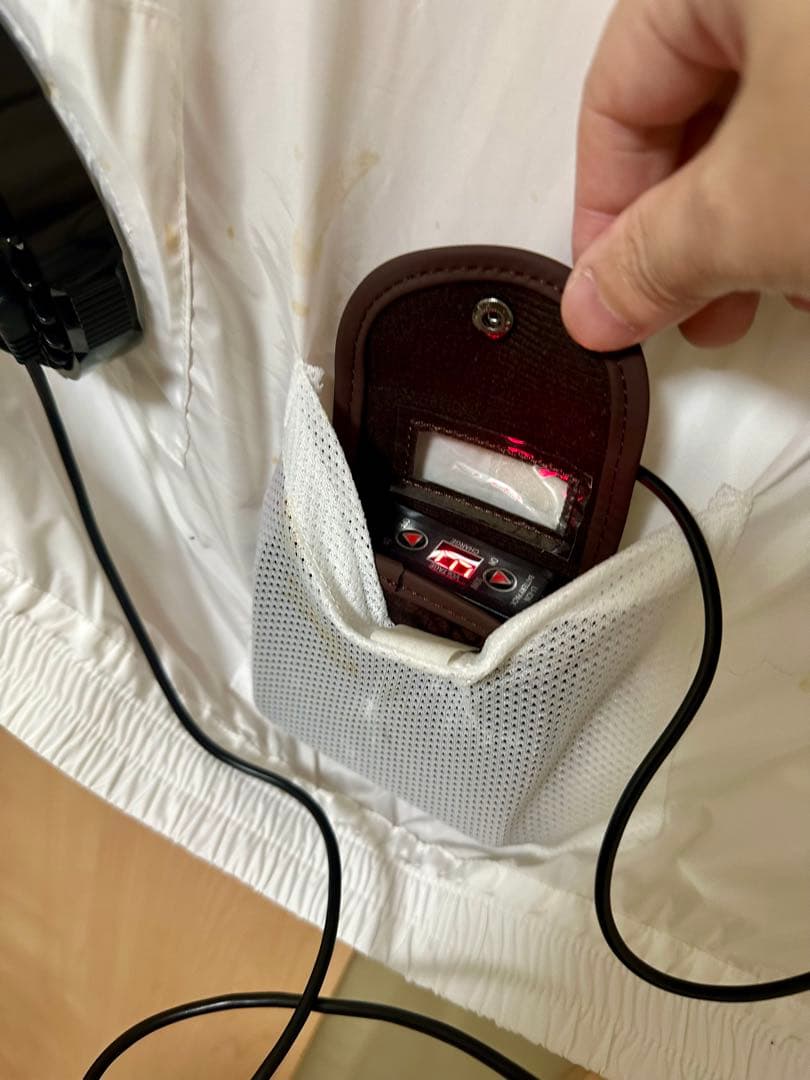 MUTU MARINE 空調　ファン付きベスト ホワイト✖️ベージュ