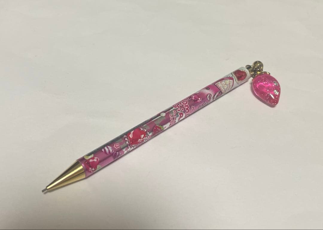 平成レトロ チャーム付きシャープペン いちご