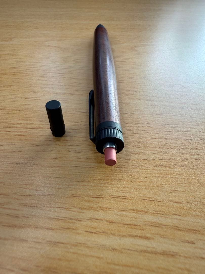 YkU工房 サイアミーズローズウッド マイクロカーリー 木軸シャーペン0.5mm