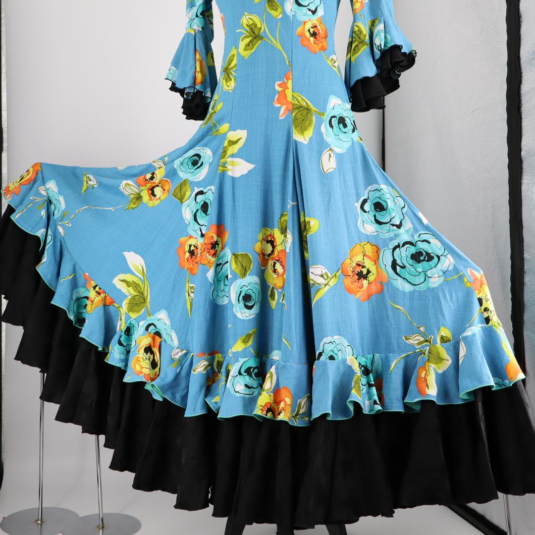 【美品フラメンコ衣装】ストーンデニム ATELIERENA アトリエエナ ドレス