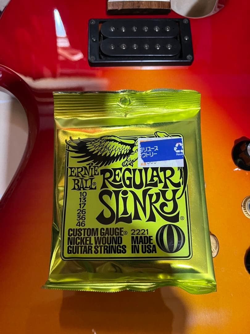 TARGET ギター レッド/オレンジグラデーション　hide モッキンバード