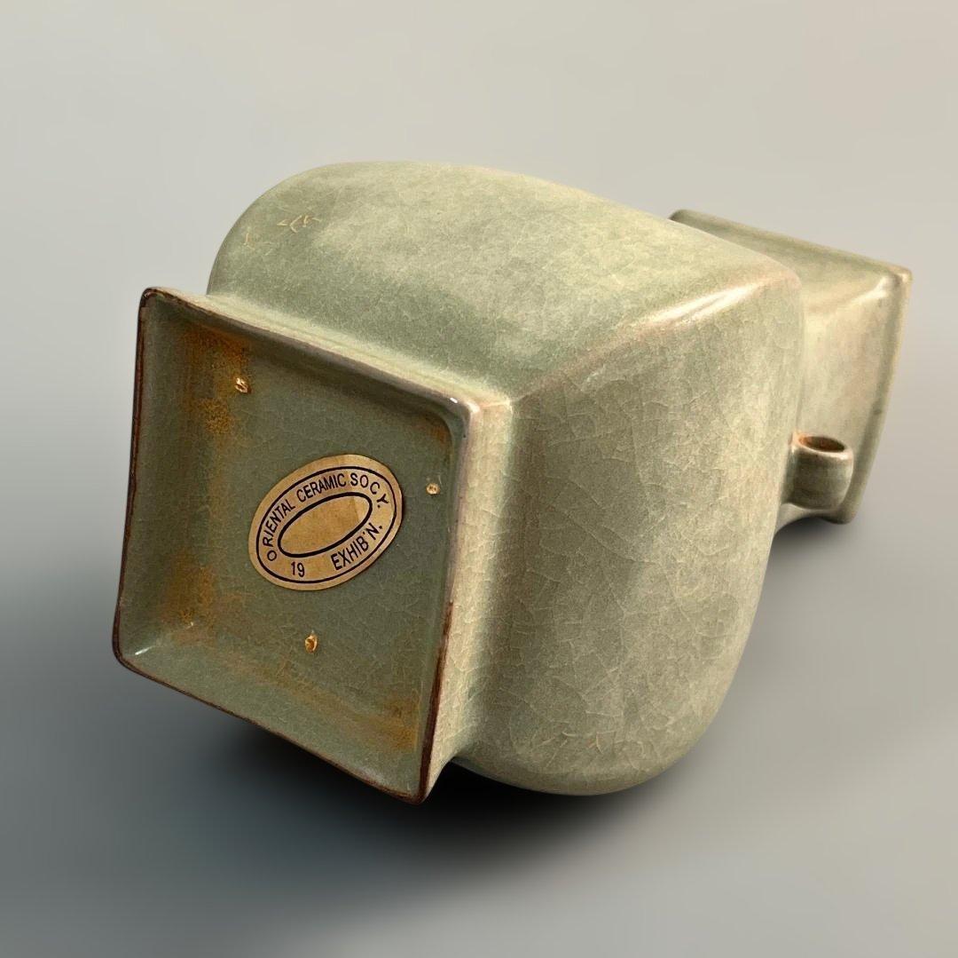 唐物 越州窯 青磁瓶 中国美術 古玩 SH89