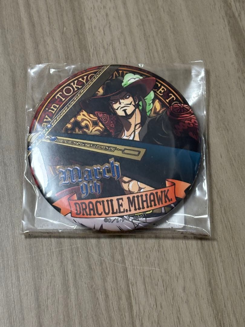 東京ワンピースタワー限定 バースデー缶バッジ ミホーク