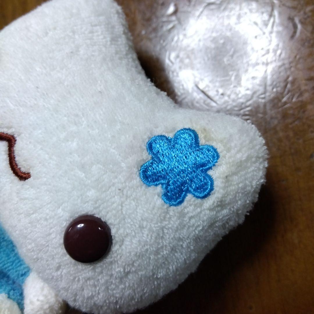 サンエックス　しあわせにゃんこ　ハート型宝石付きぬいぐるみ　平成レトロ