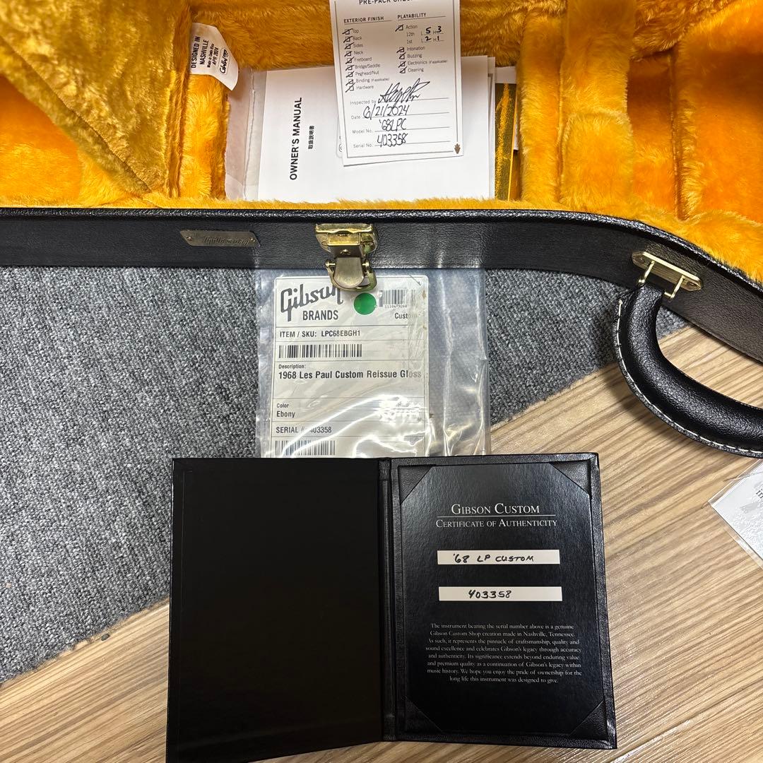 ギター gibson custom shop les paul custom 1968