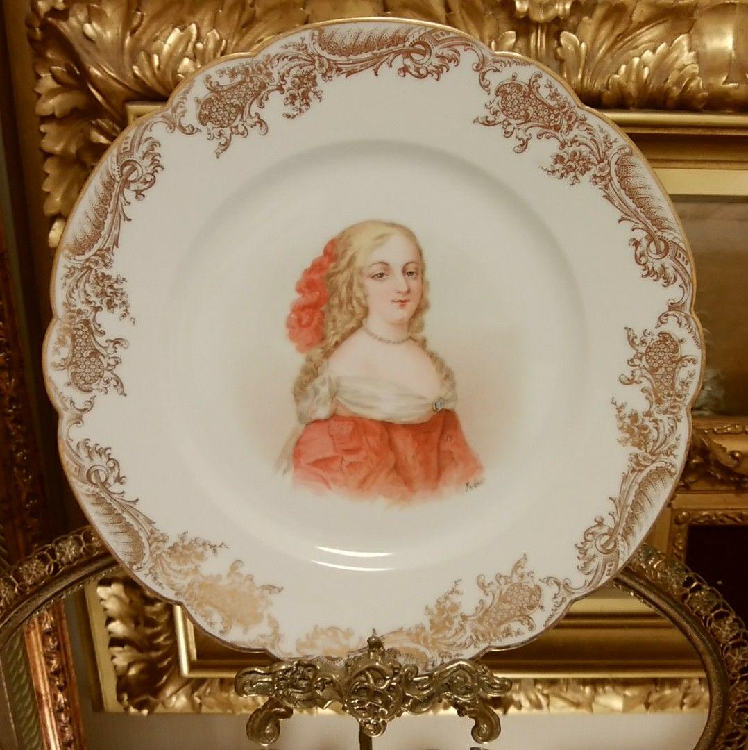 SÈVRES　セーヴル　キャビネットプレート　肖像画　アンティーク