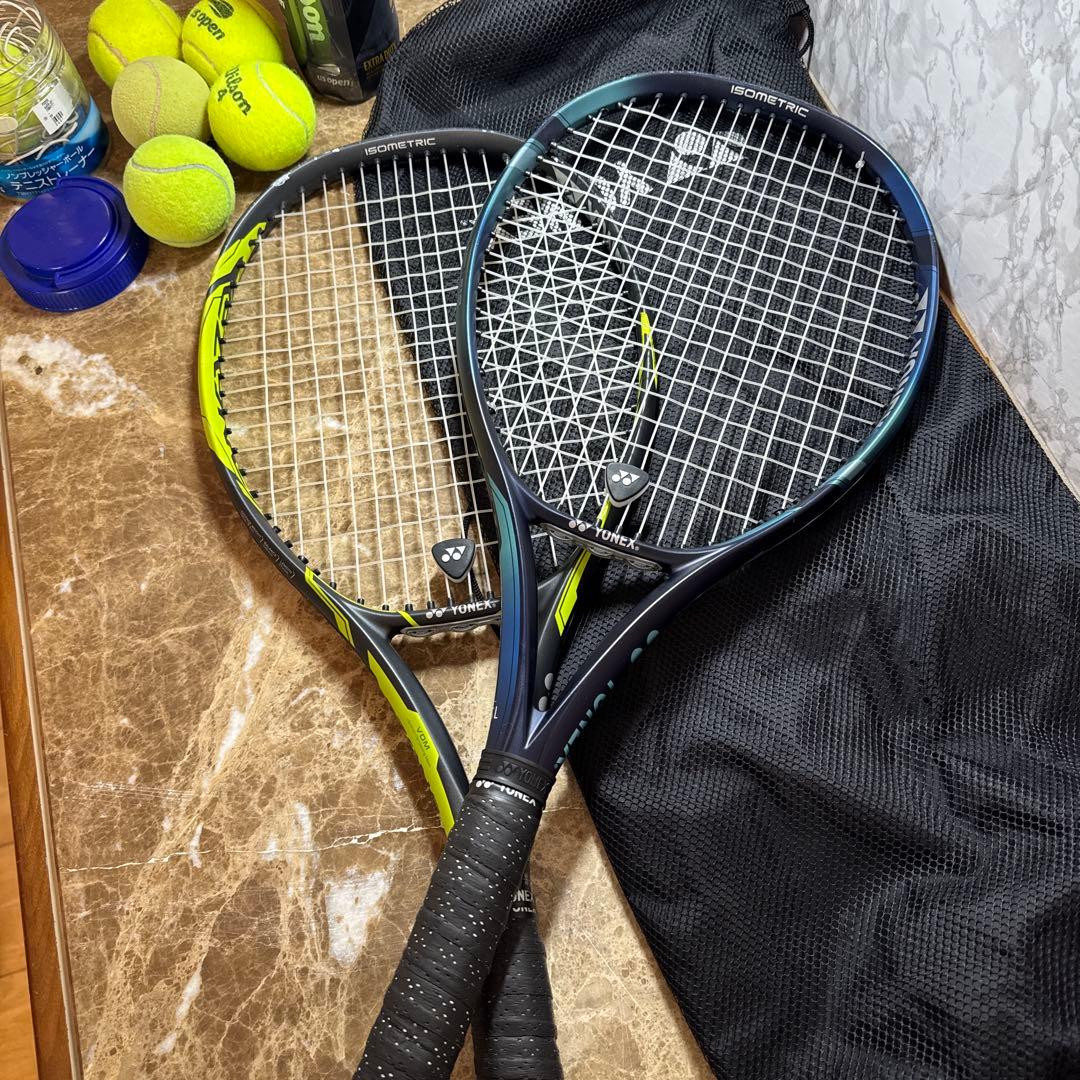 Yonex EZONE 98 テニスラケット 2本セット　ボール　テニス