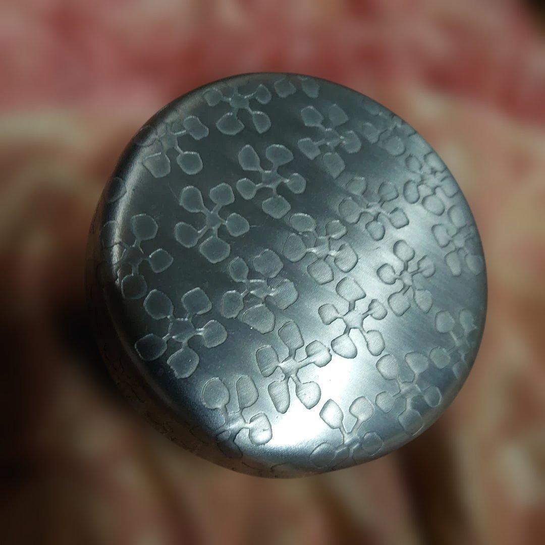 銀製品　模様茶道菓子器