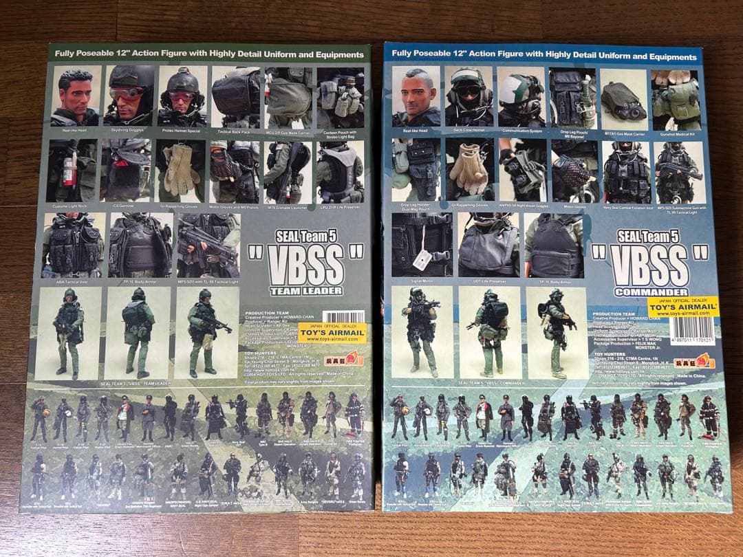 ホットトイズSEAL VBSS COMMANDERとTEAM LEADER　２体