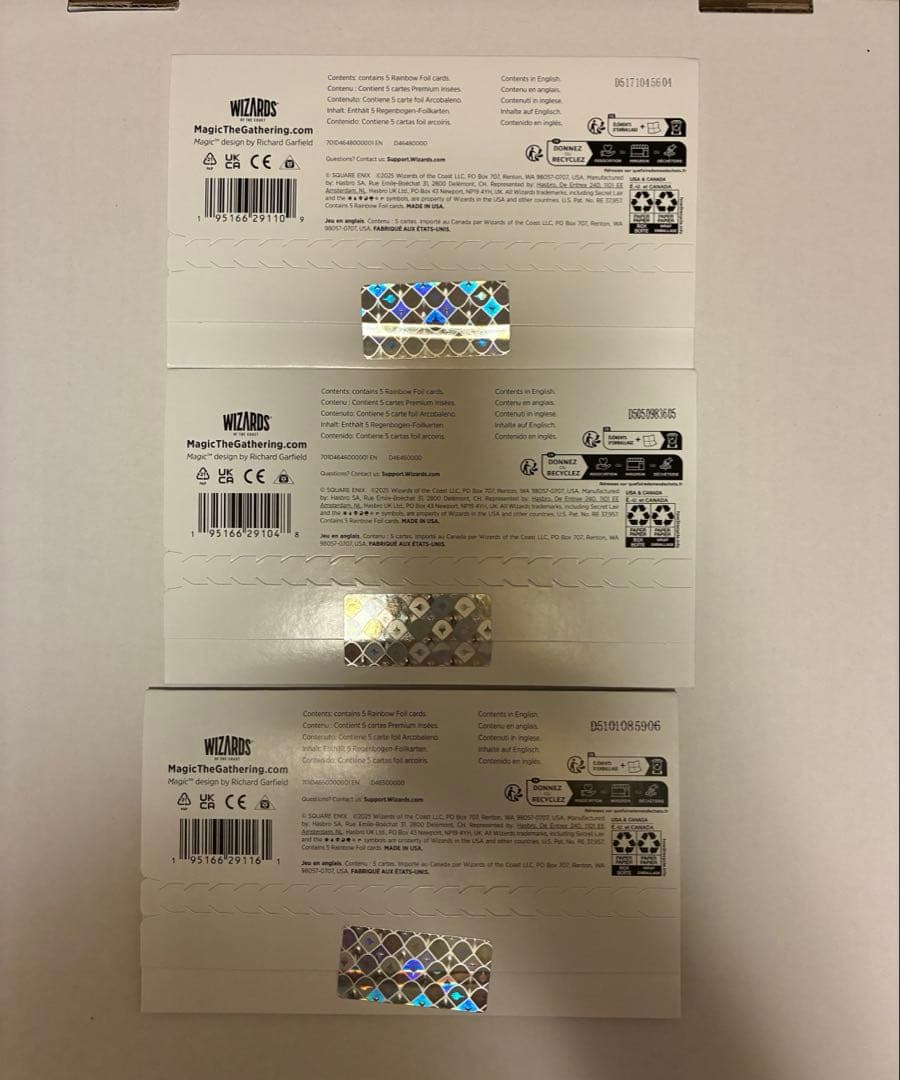 Secret Lair x FINAL FANTASY foil英語3種セット