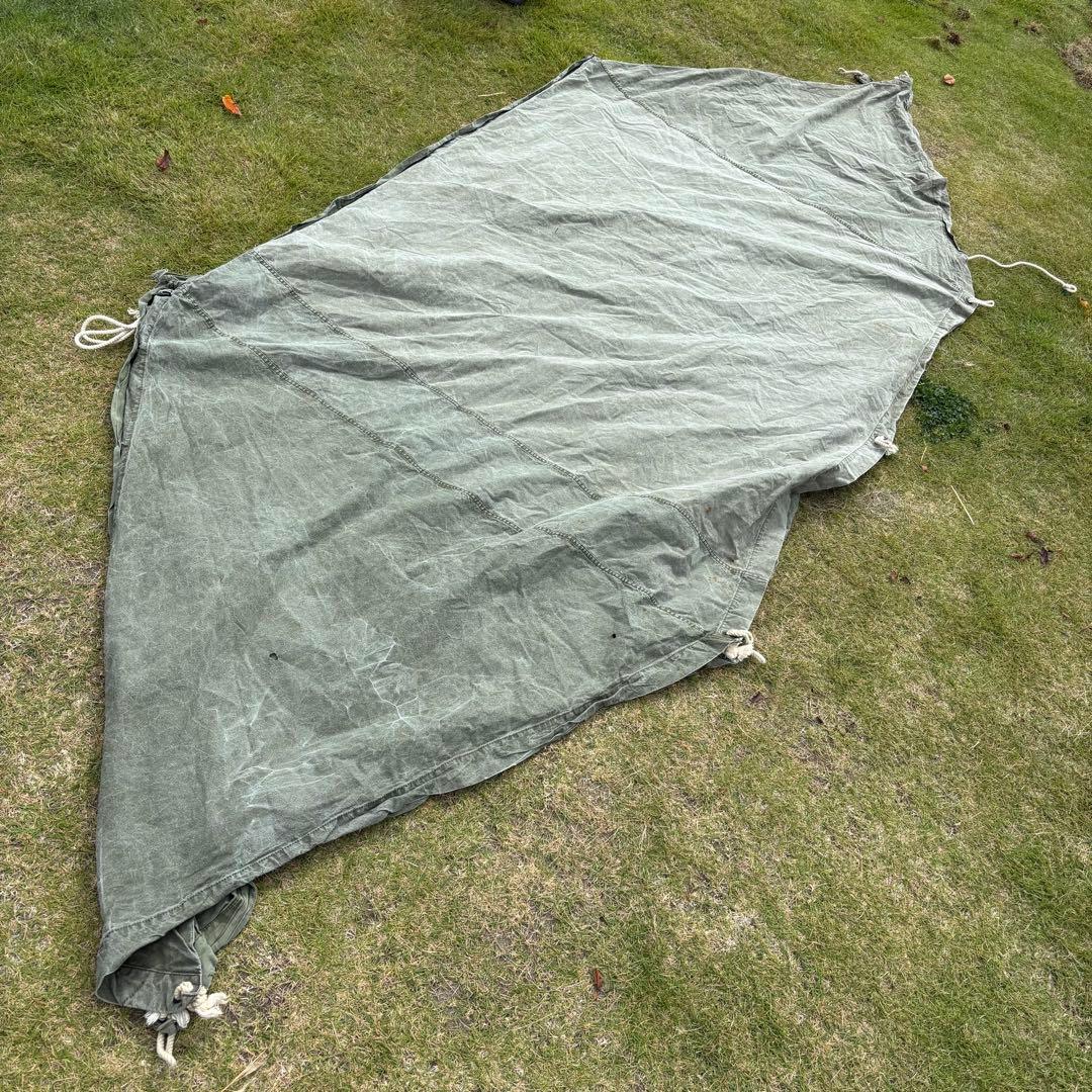 US バップテント コットン 軍幕　実物ミリタリー 軍物 軍モノ