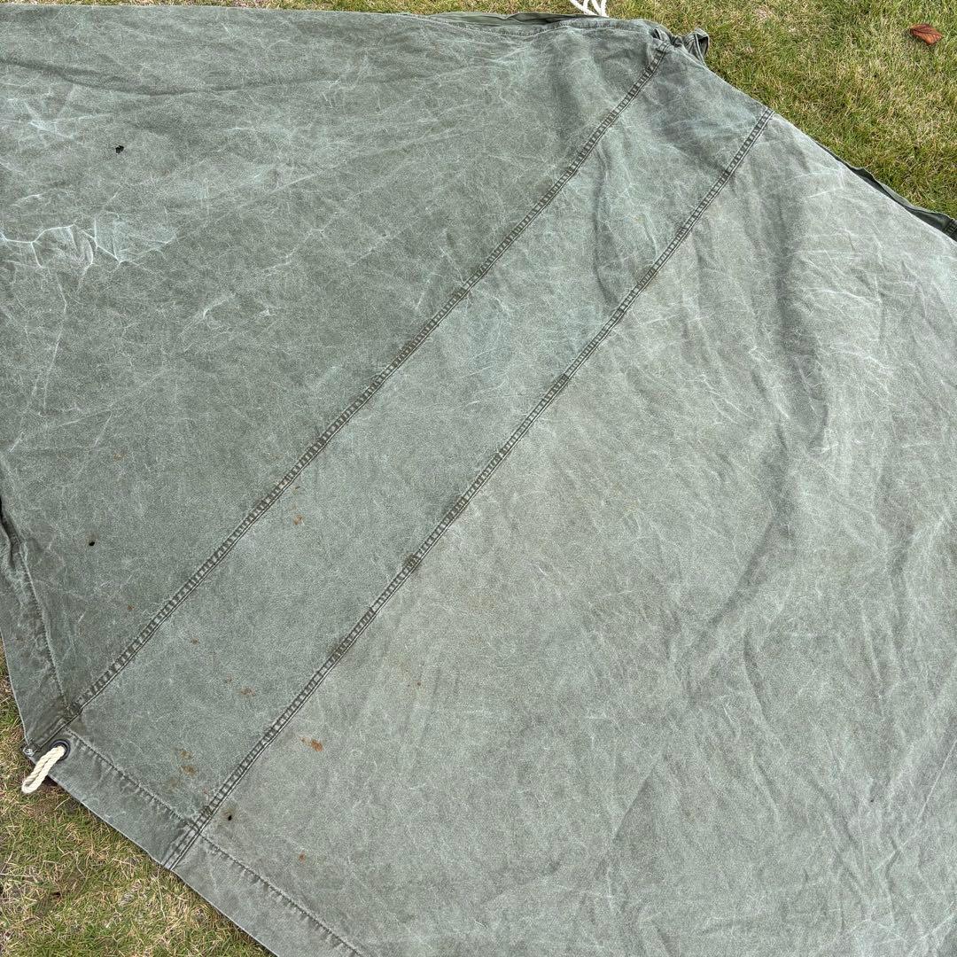 US バップテント コットン 軍幕　実物ミリタリー 軍物 軍モノ