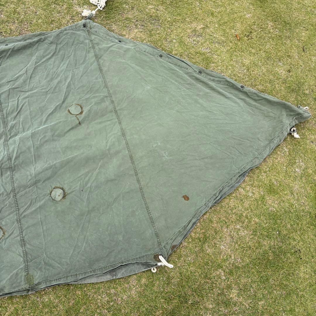 US バップテント コットン 軍幕　実物ミリタリー 軍物 軍モノ