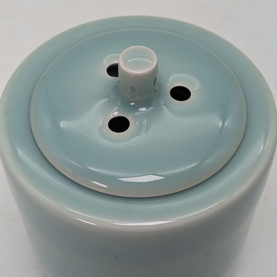 松本為佐視 青磁香炉 合箱 三足香炉 香爐 香道具 茶道具 お香 アロマグッズ