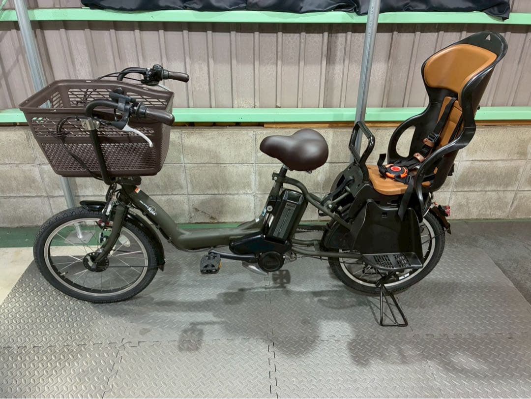 №6847 電動自転車　ヤマハPASSkiss 20インチ カーキ