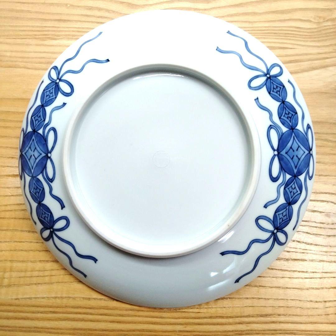 ☆ 叶 松谷 清水焼 色絵大皿