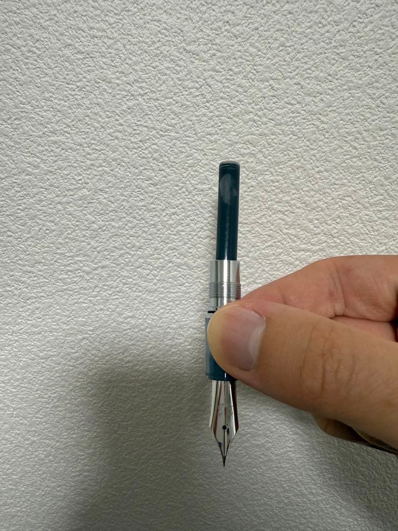 八文字屋　銀山スノーグレー　万年筆　パルムF