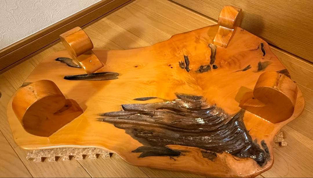 欅製　テーブル　1枚天板　天厚4.5㎝　花台　香炉　飾り台