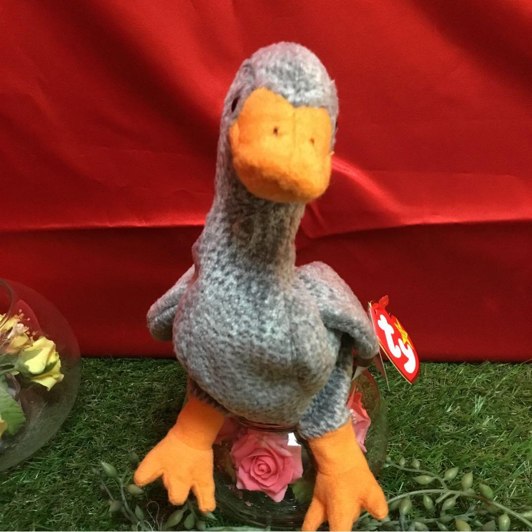 3月11日誕生日⚫灰色ガチョウ️●Ty ビーニーズ Beanie Baby