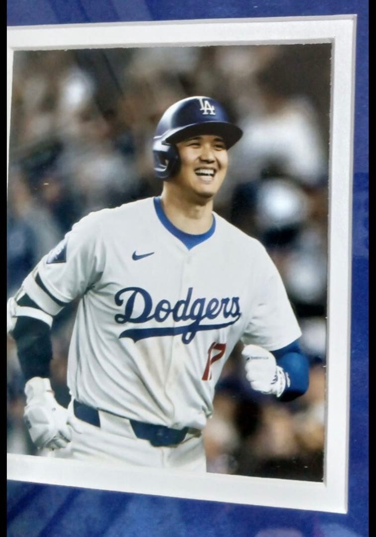 MVP獲得記念　大谷選手 実使用ボールピース フォトフレーム MLB