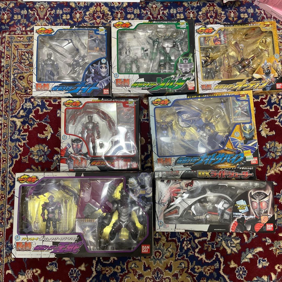 【7個セット】仮面ライダー　龍騎　R&M 王蛇　ナイト　ゾルダ　オーディン