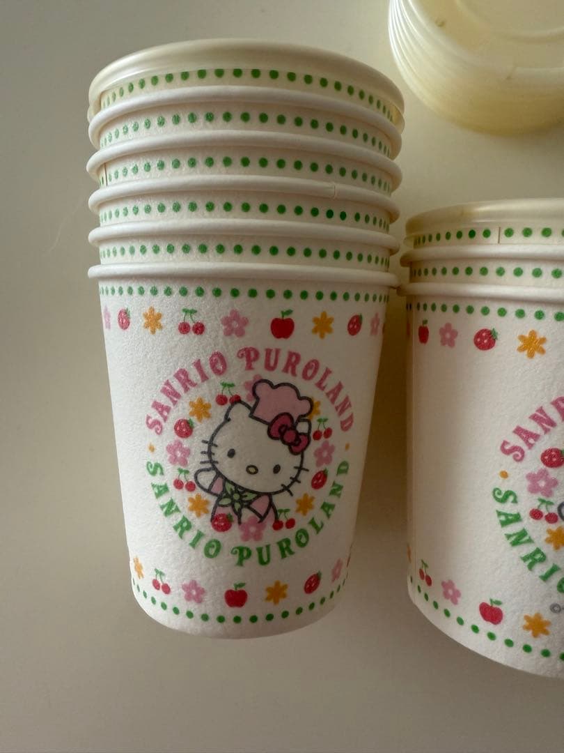 【未使用品】昭和レトロサンリオピューロランド限定ランチセット4セットキティ貴重