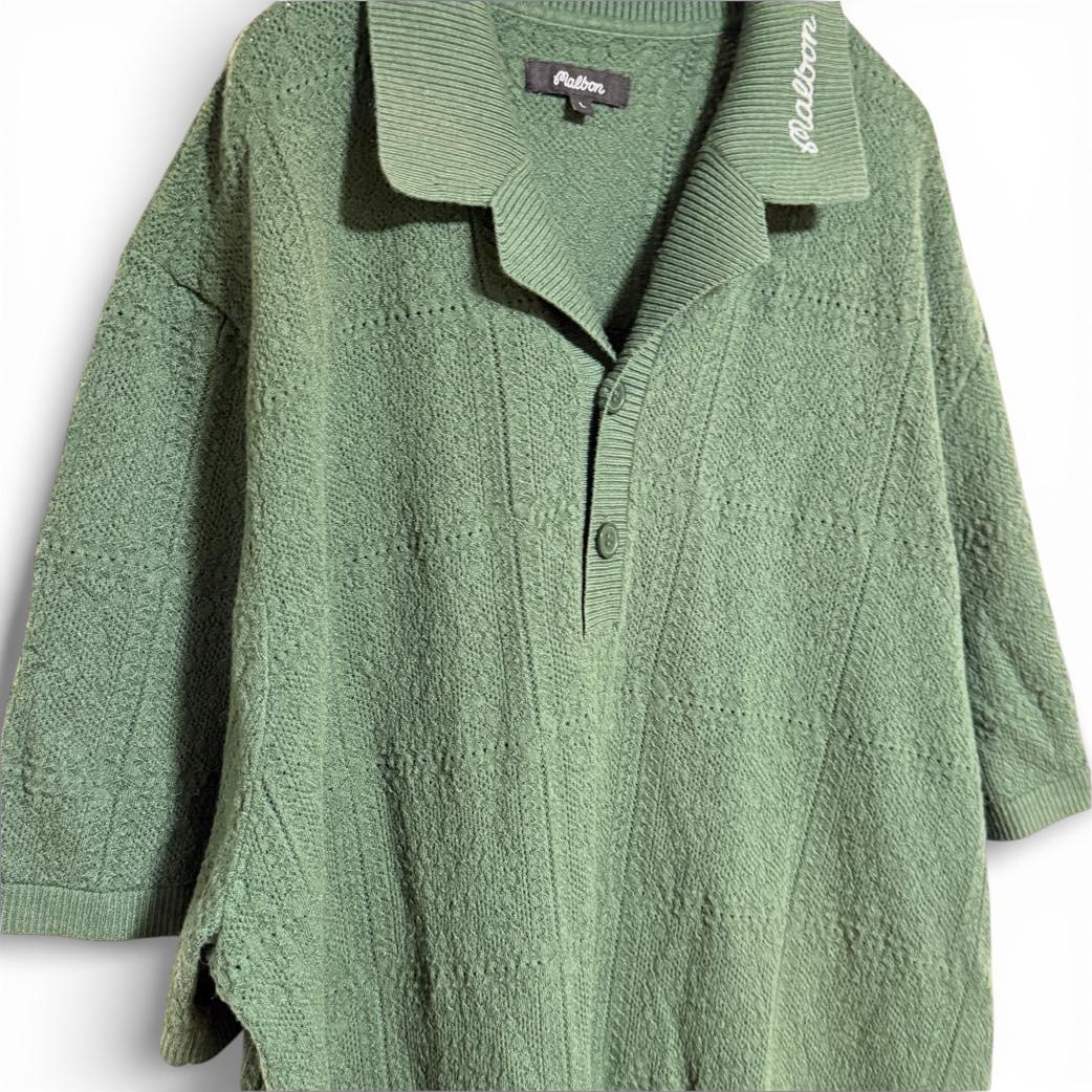 MALBON GOLF RESORT クロシェ ポロシャツ 半袖
