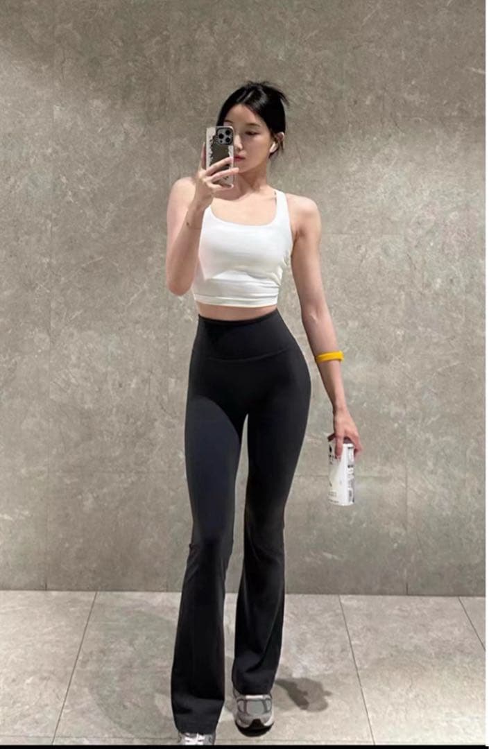 HAPPY ♪新品Lululemon Groove ヨガパンツ黒XS（2）