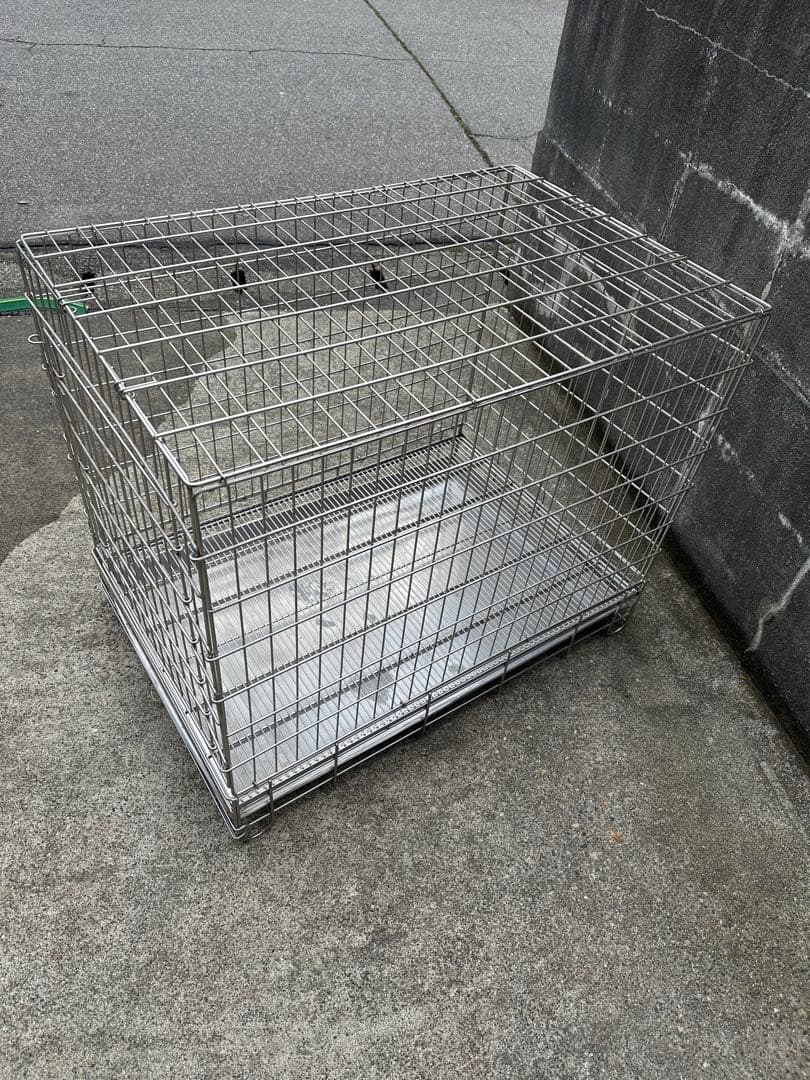 ハチコウ ステンレス製PRO-ケージペット用 犬用 ケージ　短面扉　市瀬　LL