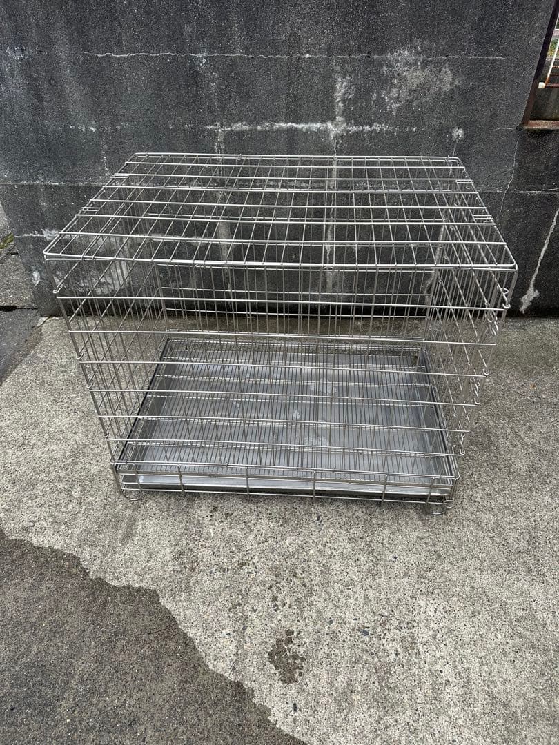 ハチコウ ステンレス製PRO-ケージペット用 犬用 ケージ　短面扉　市瀬　LL