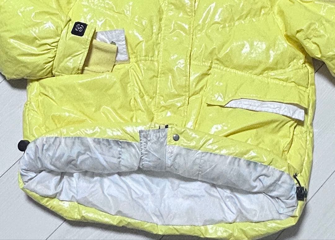 ✅ 価格が下がりました✅ フード付き ホワイトダックダウン 黄色　M