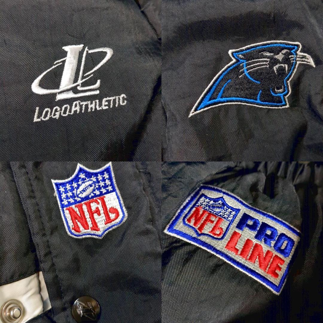 パンサーズ 中綿ジャケット ボーイズL ヴィンテージ スタジャン 刺繍 ワッペン