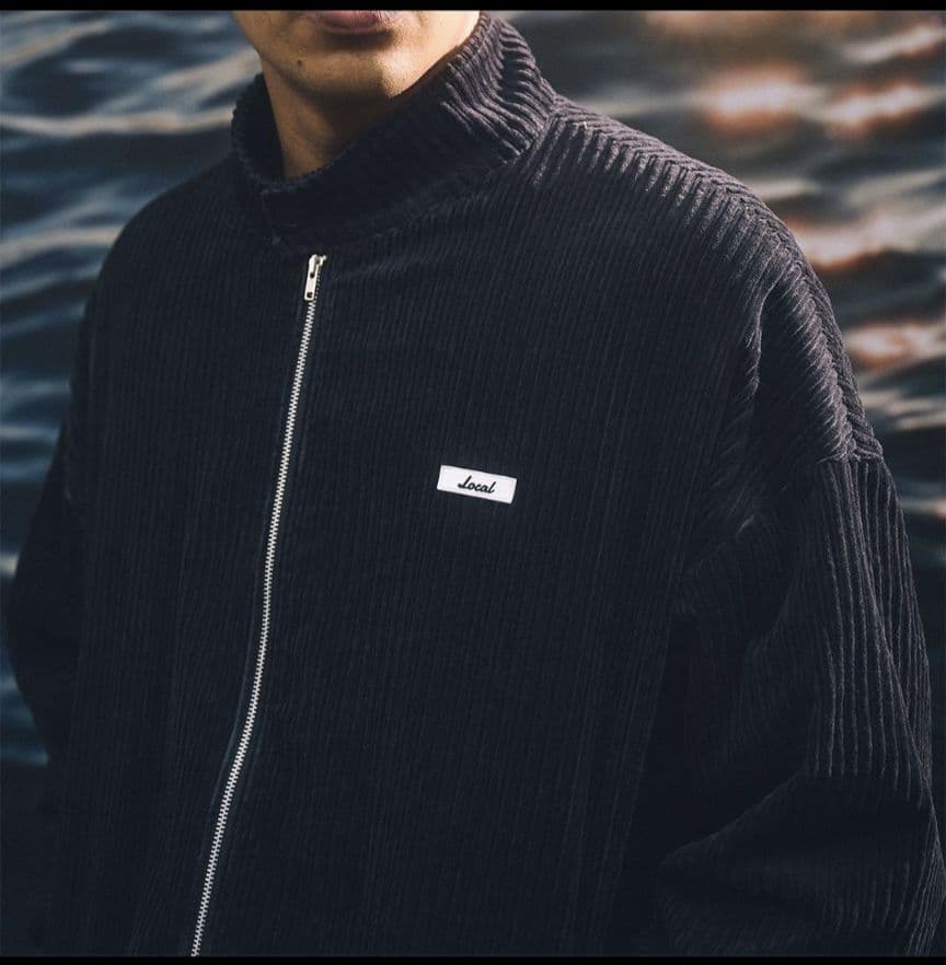 LOCAL GOLF コーデュロイジャケット M/L 黒