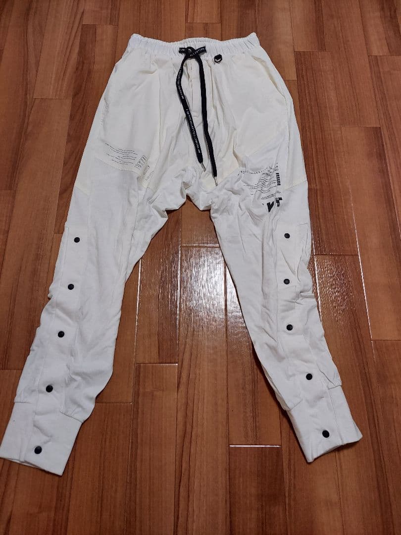 SPYAIR IKE ホワイト系 サルエルパンツ 軽量 カジュアル ズボン