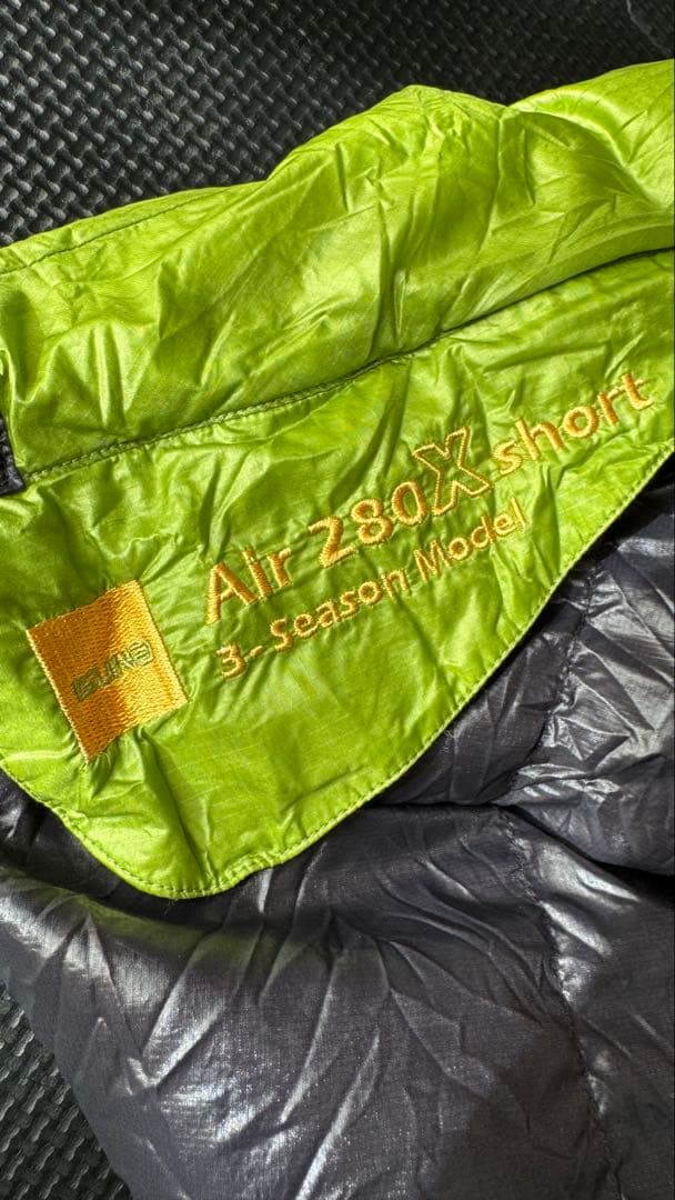 Air 280X short 3-Season Model 寝袋シュラフ
