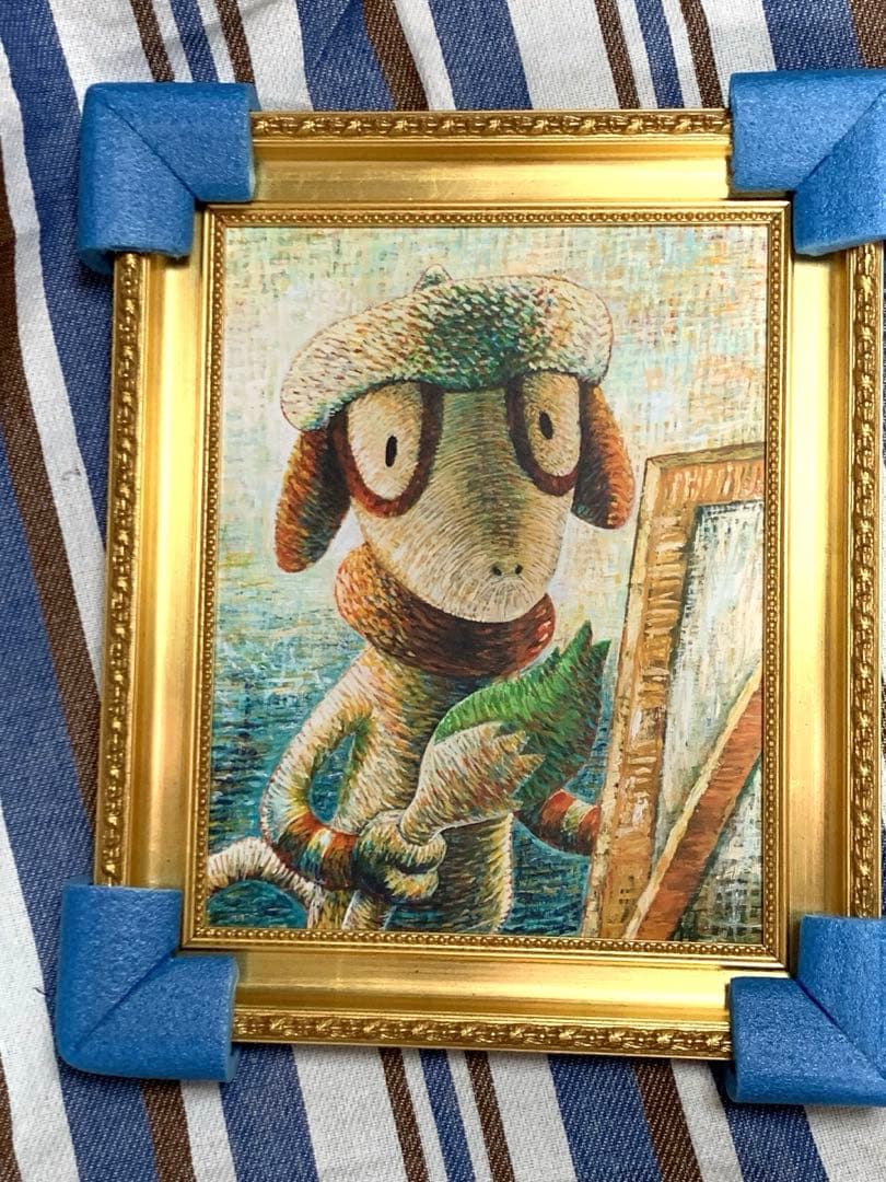 未使用　ゴッホ　ドーブル　キャンバスアート　金枠　Sサイズ